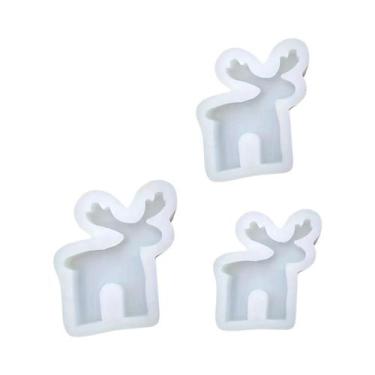 Imagem de Moldes De Silicone Para Velas De Rena De Natal Em 3 Tamanhos Para Vela