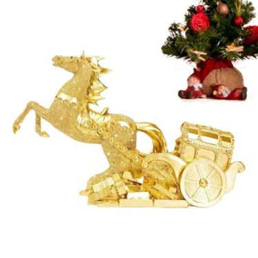 Imagem de Estátua do Ano do Cavalo 2026,Decoracao Figura Ano Novo Lunar,Estátua De Resina Do Cavalo Do Lunar Chinês | Para Colecionadores Decoracao Estante Quarto Criado Mudo