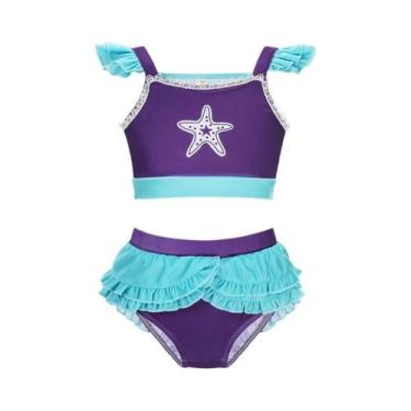 Imagem de Conjunto De Maiô De Princesa Sereia Para Meninas, Moda De Verão Para P