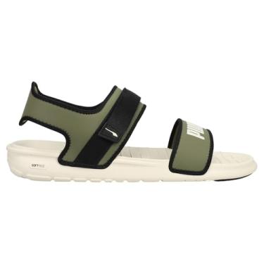 Imagem de PUMA Softride Sandal Sport pentru femei, Whisper White-Dark Green Moss-Puma Black, 9