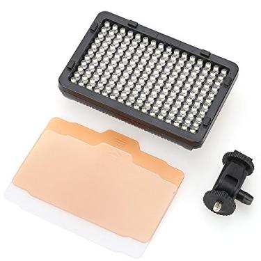 Imagem de Acouto Luz de Vídeo LED 176, Temperatura de Cor de 5600K Com 2 Placas Ajustáveis, Tela LED, Luz de Fotografia Portátil para tripé de Filmadora de Câmera DSLR