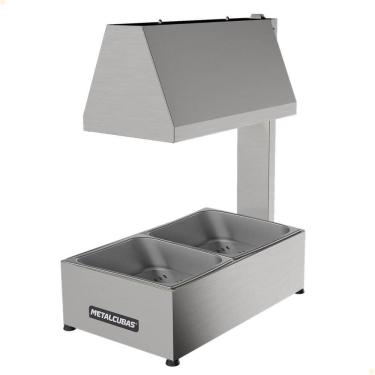 Imagem de Conservador De Fritura Elétrico Metalcubas 2 cubas Em Inox MCF02CP 220V