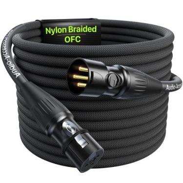 Imagem de Cabos XLR, acessório de áudio AA, 20 pés, 1 pacote, 1 pacote, resina b