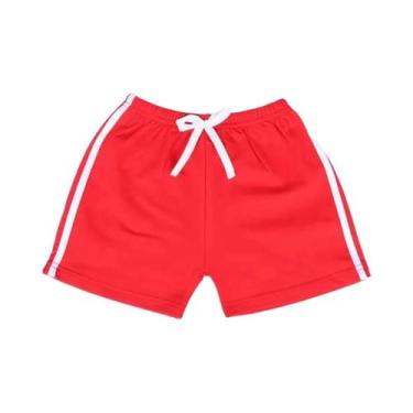 Imagem de Shorts De Verão Listrados De Algodão Para Meninas E Meninos, Calças De