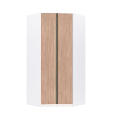 Imagem de Guarda Roupa Canto 2 Portas 111,9cm Branco Com Cumaru