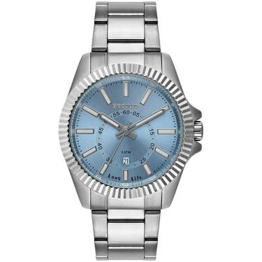 Imagem de Relógio SECULUS Aço Catraca Facetada 44264G0SVNA1-Masculino