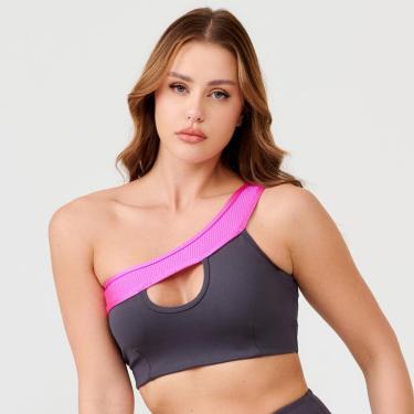Imagem de Top Confidence Cinza Carbox Poliamida Com Bojo Donna Carioca-Feminino