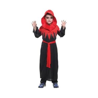 Imagem de Fantasia De Vampiro Para Crianças Para O Halloween, Traje Assustador P