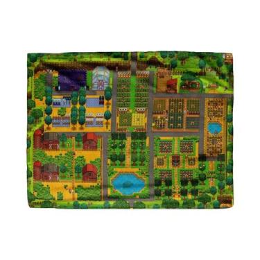 Imagem de Cobertor De Flanela Ultra Macio Com Mapa De Stardew Valley Para Cama E