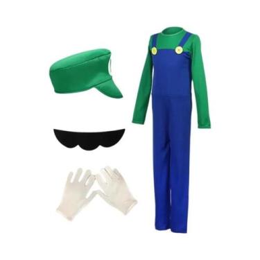 Imagem de Fantasia De Cosplay Infantil Com Chapéu, Luvas E Barba Para Meninos E 