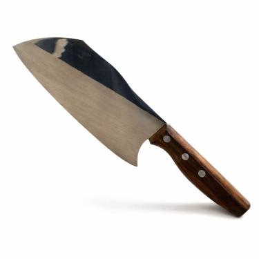 Imagem de Cutelo Profissional Carne Churrasco Inox Madeira 28,5cm Inox