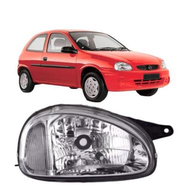 Imagem de Farol chevrolet corsa wind 1994 a 2000 cromado direito pl - BBS / AI