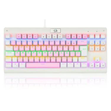 Imagem de Teclado mecanico usb gamer dark avenger rainbow switch blue redragon k