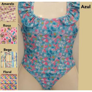 Imagem de Maiô Infantil Estampado - Do Corpo, Amarelo, 08 anos