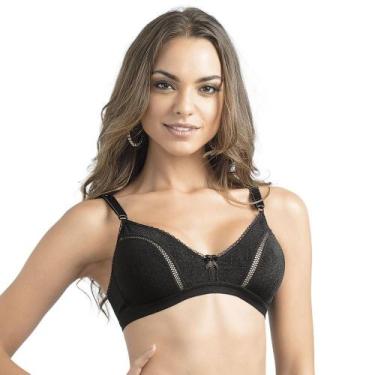 Imagem de Sutiã Sustentação Microfibra DeMillus 61486, Preto, 50