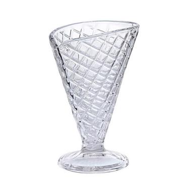 Imagem de Cj.6 Taças p/Sorvete de Vidro Casquinha Cone 180ml Hauskraft