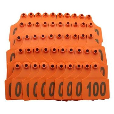 Imagem de Crachás de Orelha APlayfulBee 104x76mm 001-100 Numerados em Plástico