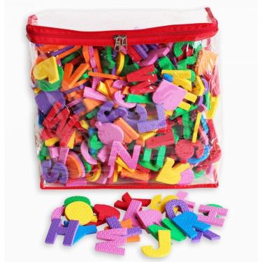 Imagem de Bolsa com 468 Letras e Números Em Eva Bolsa Vermelha