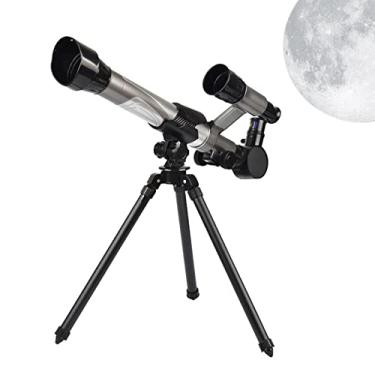 Imagem de Telescópio Astronômico | Telescópio Paisagem com Tripé | Experimento ciência brinquedo telescópio infantil, telescópio grandiâmetro, presente natal Sritob