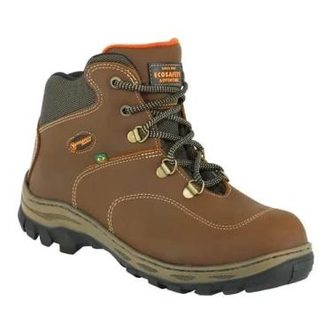Imagem de BOTA DE SEGURANÇA ECOSAFETY PS410-AP BICO DE PVC COURO LATEGO FERRUGEM C.A 17144 Tamanho:45