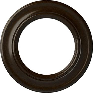 Imagem de Medalhão de teto Ekena Millwork CM20HOBZS Holmdel, 20 7/8"OD x 12 7/8" ID x 1" P (serve em toldos até 12 7/8"), bronze pintado à mão