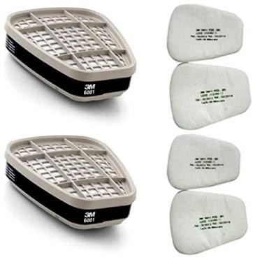 Imagem de Kit de refil para Respiradores 6 Peças Semifacial 6000-3M