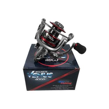 Imagem de Molinete Way Fishing Venus 4000 Recolhimento 5.1:1 Drag 6kg 05 Rol. Prata