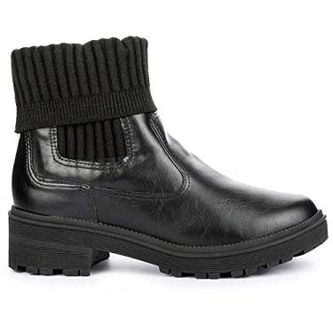 Imagem de Bota Feminina Cano Curto Napa Malha Preto Dakota G5933-0002