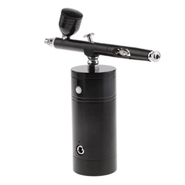 Imagem de Kit de aerógrafo multiuso com carregador USB compressor - arte de unhas, maquiagem, decoração de bolo - ferramenta de pulverização portátil de ação dupla