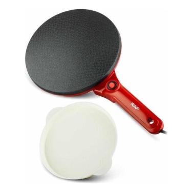 Imagem de Panquequeira E Crepioca Elétrica Omeletes Vermelha 220v Luxo - RAF, Ve