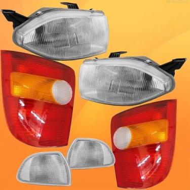 Imagem de Par Farol + Lanterna Palio E Pisca 96 97 98 99 00 - JCV, 4