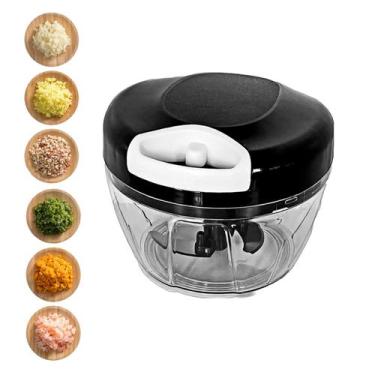 Imagem de Processador Manual Alimentos Alho Cebolas Legumes Pote 500ml - DESERT 