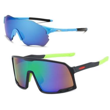 Imagem de Kit 2 Óculos Ciclismo Bike Esportivo Lentes Espelhadas Uv400 - PENDULA