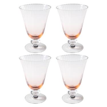 Imagem de Karma, Presente de taça de vinho Aria para aniversário, casamento, aniversário, conjunto de quatro, rosa quente