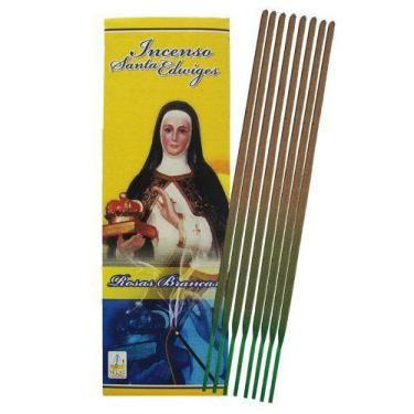 Imagem de Incenso em Vareta de Santa Edwiges com Aroma de Rosas Brancas - Casa d