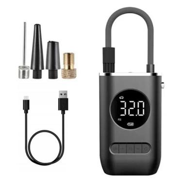Imagem de Mini Compressor de Ar Portátil Compacto P/ Pneu Bolas Boia Automotivo 