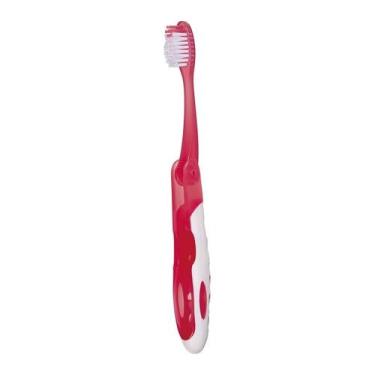 Imagem de Escova Dental Macia Retrátil Ideal Para Viagem Klin, Vermelho