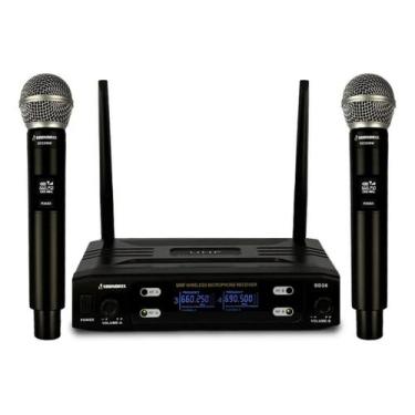 Imagem de Microfone Sem Fio Duplo de Mão UHF SD28 MM - Soundrix