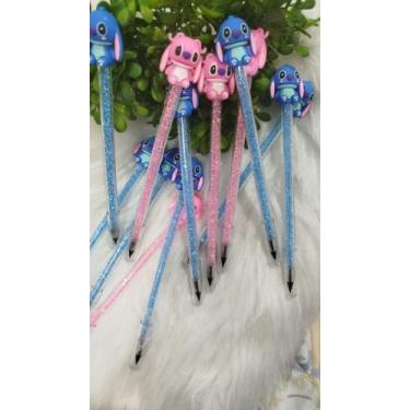 Imagem de Kit com 2 lápis infinito Stitch - Sem marca, Rosa com Glitter 