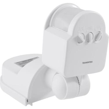Imagem de Sensor De Presença 360° Articulado Para área Semi Aberta Tramontina Bivolt Com Fotocélula Branco
