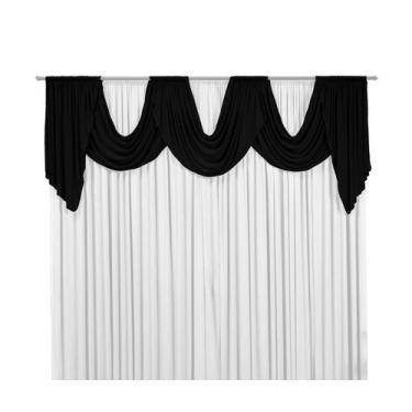 Imagem de Cortina de Malha Emilly 2m Liso Para Sala ou Quarto - M.A Enxovais, Pr