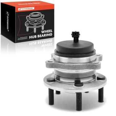 Imagem de A-Premium Rolamento de roda traseira e conjunto de cubo com ABS e 5 terminais compatíveis com Kia Sorento 2011-2015 e Hyundai Santa Fe 2007-2020, Santa Fe XL, Santa Fe Sport, Veracruz, FWD Only