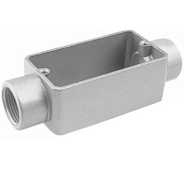 Imagem de Caixa Derivação Alumínio Conduletzel Cinza Tipo C C/ Rosca BSP S/ Placa – Wetzel | 1.1/2” Cód. E002020060