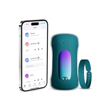 Imagem de LOVENSE Gush 2 Masturbador Masculino Automático, Vibrador Masculino Pênis e Oscilação, Brinquedos Sexuais com Controle Remoto para Homens com Treinamento de Resistência, Fivelas Flexíveis Ajustáveis ​​para Prazer Masculino