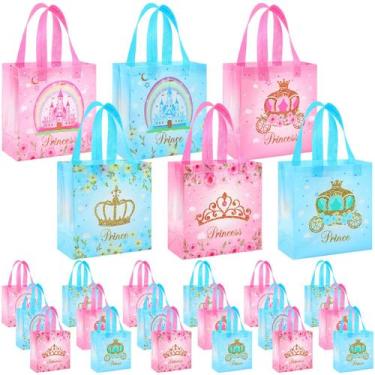 Imagem de Bolsas de lembrancinhas Sweetude Prince Princess, 40 unidades com alça