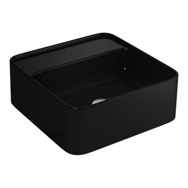 Imagem de Cuba de Apoio Lavatório Quadrada com Mesa 40X40cm Ébano - L.280.95