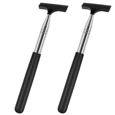 Imagem de LCZNXJJY 2 peças de rodo de espelho lateral do carro, limpador de espelho retrovisor de carro de 97 cm, limpador de rodo de espelho automático retrátil multiuso acessórios universais para veículos