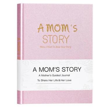Imagem de Journal Artmag A Mom's Life Story Linen, capa dura, rosa