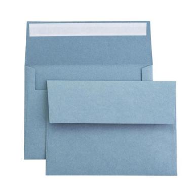 Imagem de Envelope Ponatia A7 13 x 18,5 cm Dusty Blue Self Seal 50 unidades