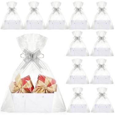 Imagem de Cestas de presentes Colarr, pacote com 12, papel kraft, 25x16,5x11 cm